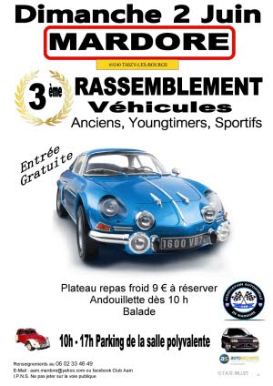 Image 3ème Rassemblement de voitures de l’Association Automobile de Mardore