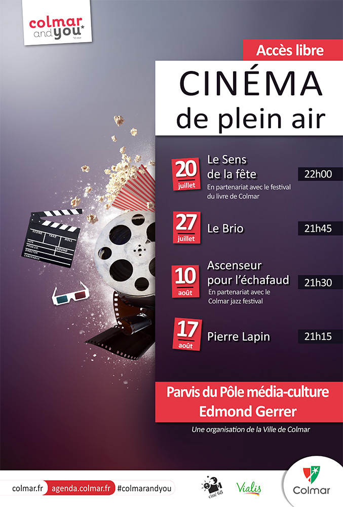 Image Projection en plein air du film : Pierre Lapin