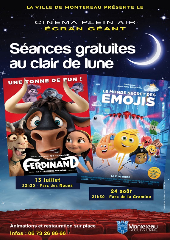 Image Projection en plein air du film : le monde secret des émojis
